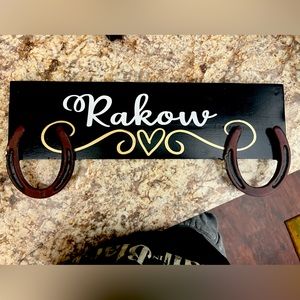 Custom last name wood home decor,